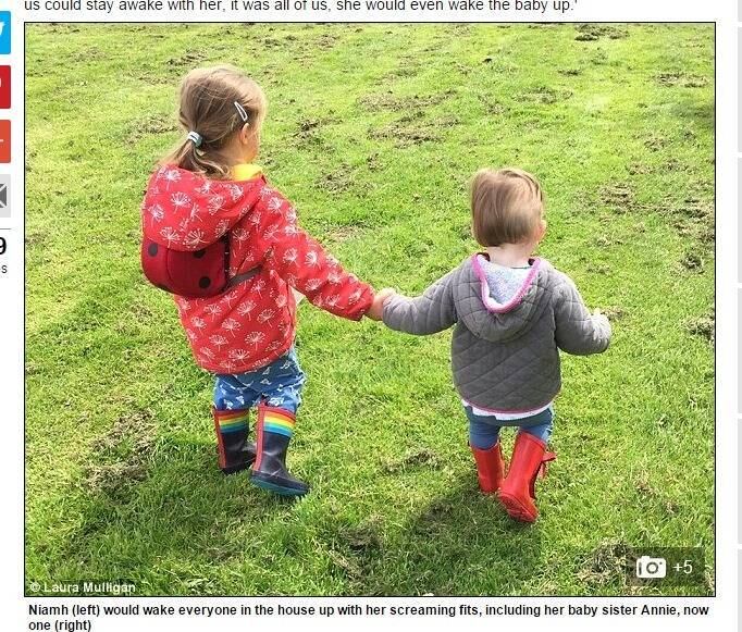 Baseada no pianista John Levine, um australiano
de 61 anos que desenvolveu um método de cura por meio da música, Laura decidiu
aplicar a técnica na filha, e se surpreendeu com os resultados. Chamado de
Alphamusic, o “tratamento” de Levine agora toca sem parar no quarto de Niamh,
que finalmente conseguiu se acalmar quando tem um episódio de terror noturno.

— Antes disso, eu torcia para que alguém levasse minhas filhas para algum lugar
e só me devolvesse depois que elas estivessem dormindo e calmas. Foi muito,
muito difícil em muitos momentos, e eu achei que minhas forças tinham se
esgotado. Também acho que eu e James não lidamos muito bem com tudo.
Precisávamos de alguém de fora para nos ajudar