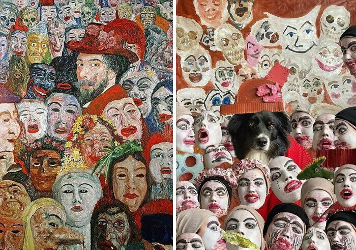 Autorretrato com Máscaras
Autor: James Ensor
Ano: 1899