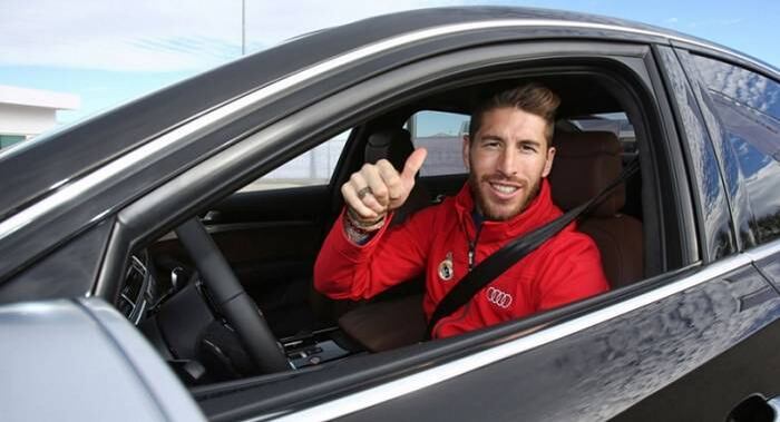 10. Sergio Ramos

O espanhol aproveitou muito bem um dos presentes que ganhou da Audi, patrocinadora do Real Madrid