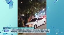 Motorista joga carro contra bandidos e impede assalto a casal na zona sul de São Paulo