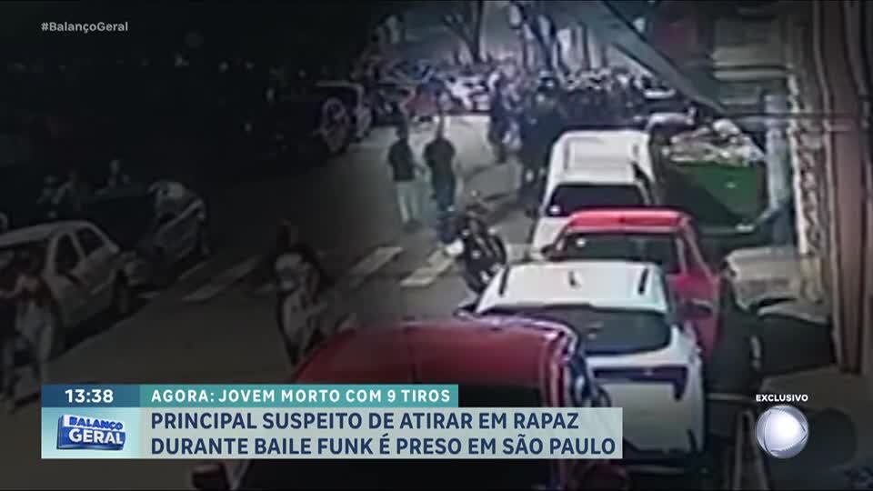 Principal suspeito de atirar em jovem que estava em um baile funk é preso em São Paulo