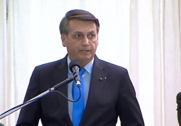 Presidente Jair Bolsonaro em cerimônia do Exército