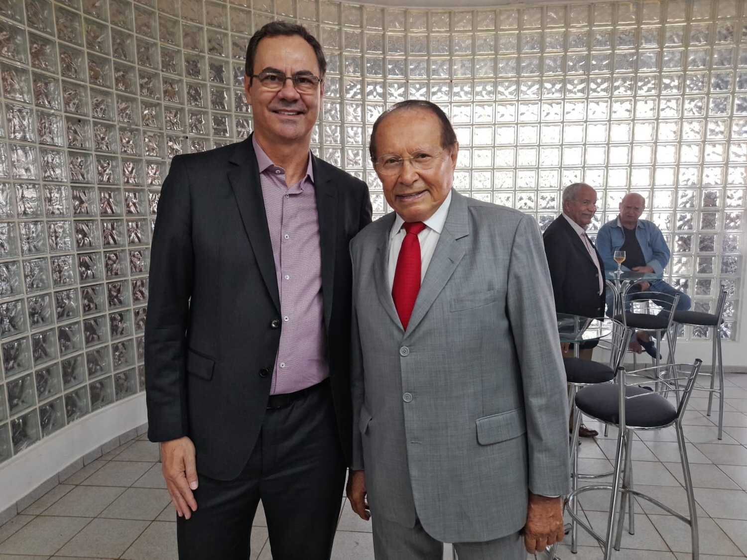 Presidente da Fecomércio, José aparecido da Costa Freire, e o empresário Antônio Matias