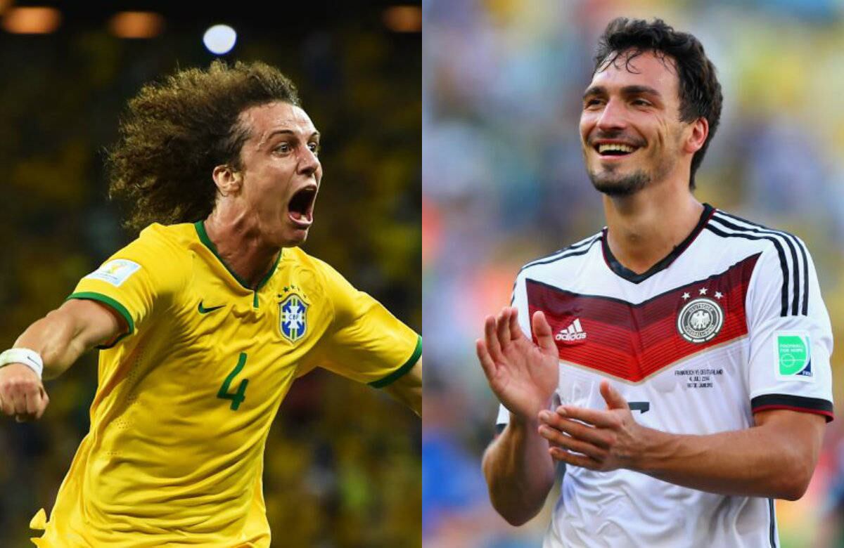 A semifinal entre Brasil e Alemanha nesta terça-feira (8) promete ser eletrizante. O estádio do Mineirão, em Belo Horizonte, ficará pequeno. Um confronto que chama atenção será a disputa entre zagueiros artilheiros: David Luiz e Mats Hummels
