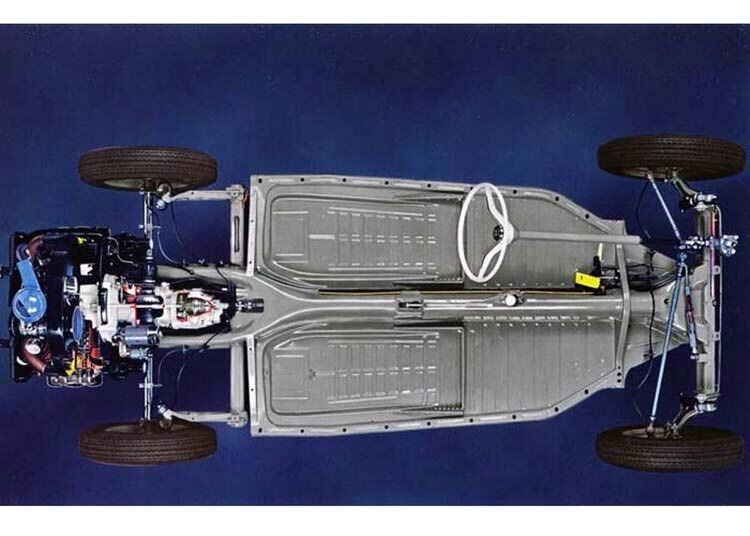 Motor traseiro refrigerado a ar era característica marcante do modelo
