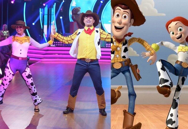 MC Gui e Bella Fernandes apostaram na trilha sonora da animação Toy Story para conquistar os jurados. A dupla dançou no ritmo do quickstep e animou com uma apresentação carismática