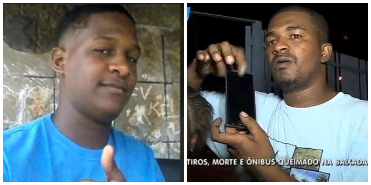 William Carias Abreu, de 17 anos, (à esq.) foi ferido durante ação de policiais militares em Duque de Caxias