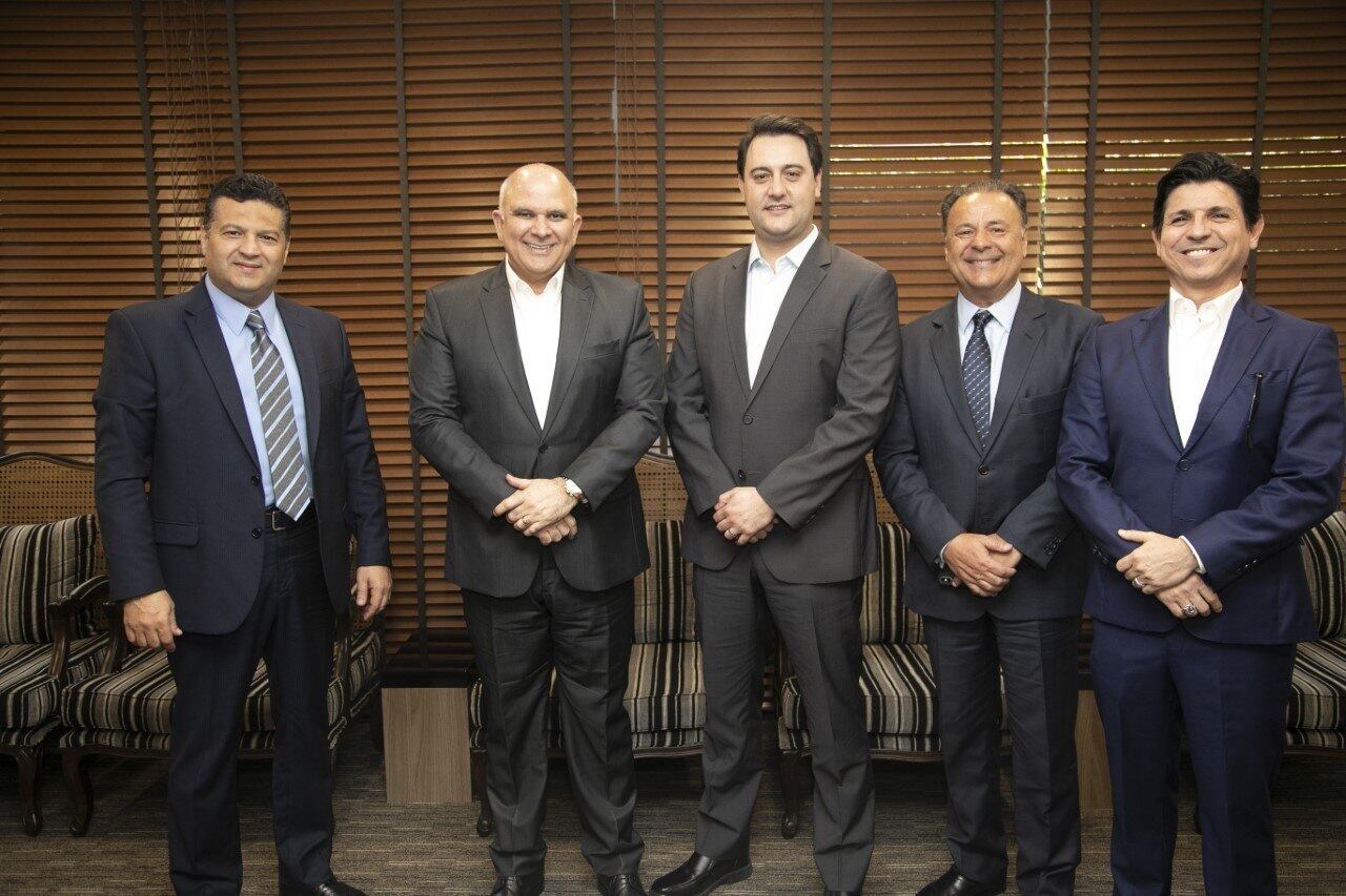 Marcelo Cardoso, Marcus Vinícius Vieira, Ratinho Júnior, Leonardo Petrelli e André Dias