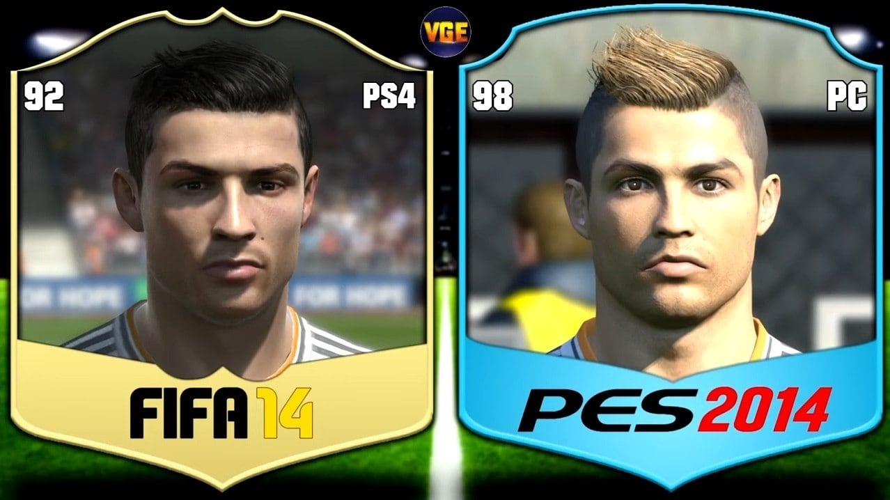 Fifa 14 x PES 2014 - A primeira geração dos games nos consoles mais novos já mostrou bastante diferença gráfica