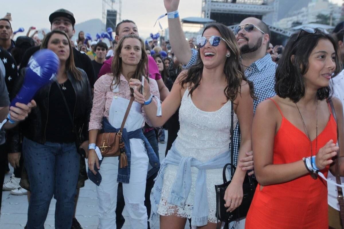 O clima entre os famosos era de muita diversão e bom humor 