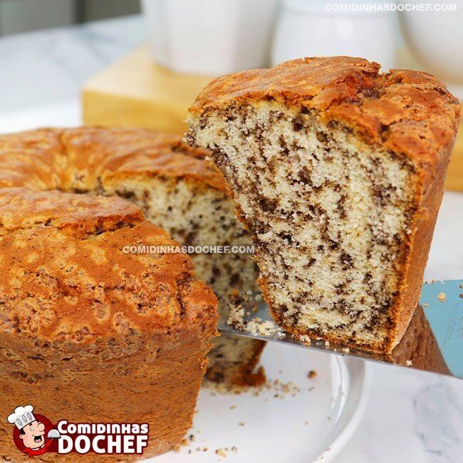 Bolo com Granulado na Massa