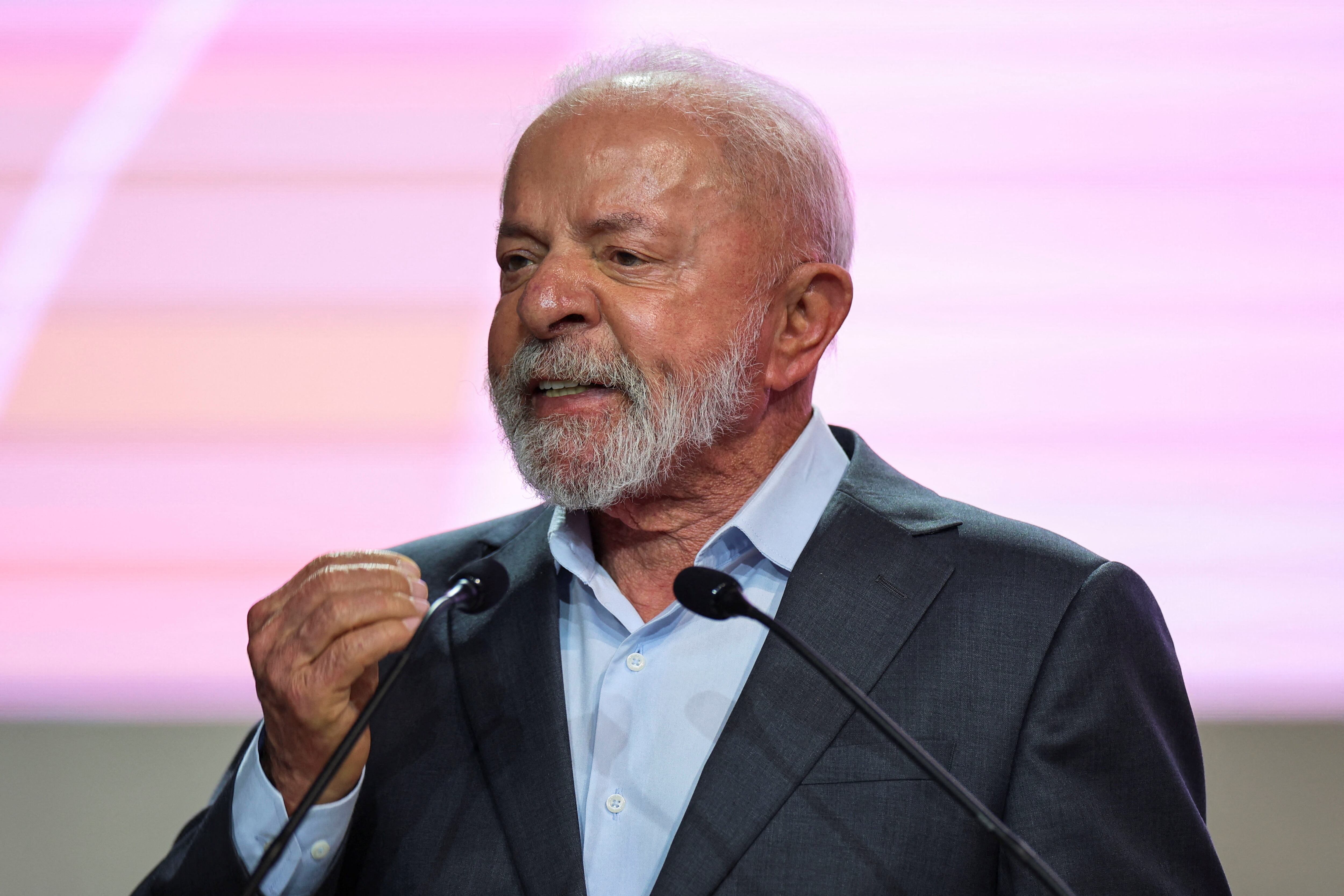 Brazil's President Luiz Inacio Lula da Silva gestures as he speaks during the opening ceremony of the UN Climate Change Conference (COP30), in Belem, Brazil, November 10, 2025. REUTERS/Adriano Machado