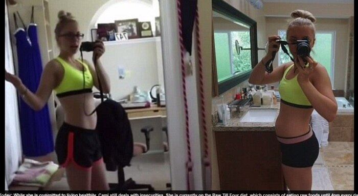 Pensando nas calorias, ela até cortava um chiclete em duas
partes, para não consumir “tanto açúcar de uma vez só”