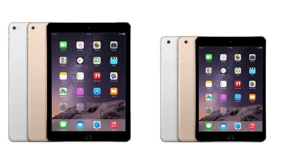 O iPad Air 2 tem versões a partir de US$ 499 (16 GB e Wi-Fi) e o iPad mini 3 tem sua versão mais acessível custando US$ 399 (16 GB e Wi-Fi)
