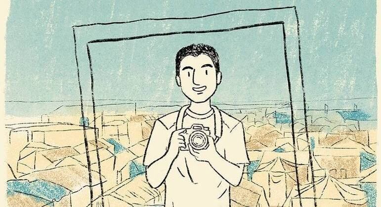 Mohamad Al Jounde pelo traço da ilustradora Fernanda Ozilak