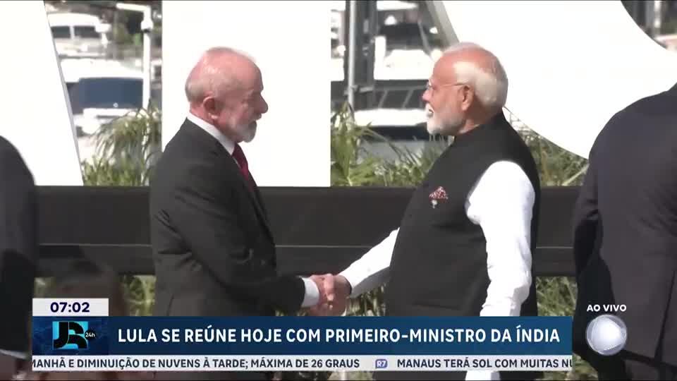 Lula se reúne com primeiro-ministro da Índia nesta terça (8)