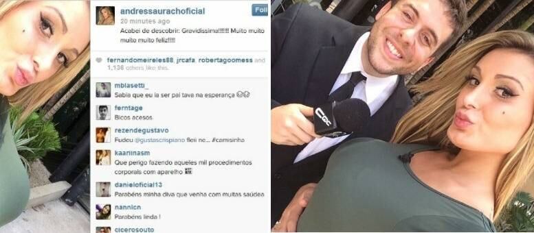 Andressa Urach diz que está grávida e depois desmente: “brincadeirinha”