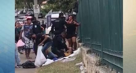 Imagens mostram o momento da abordagem