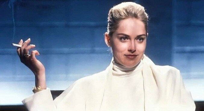 Sharon Stone em imagem de 'Instinto Selvagem'
