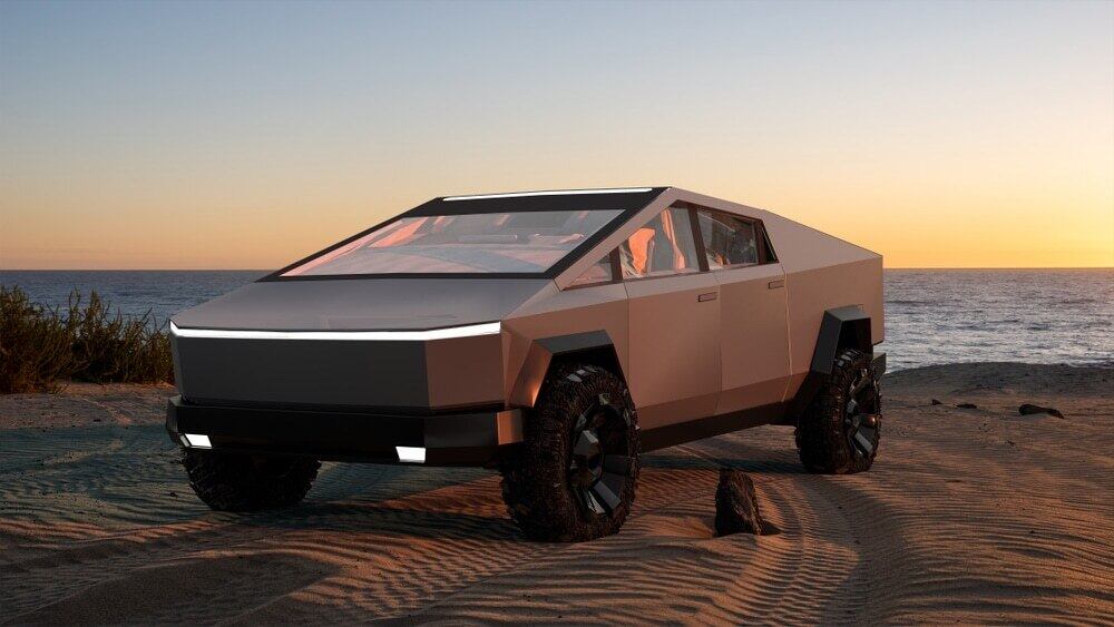 Tesla Cybertruck deve ser equipada com três motores elétricos, que entregam 800 cv