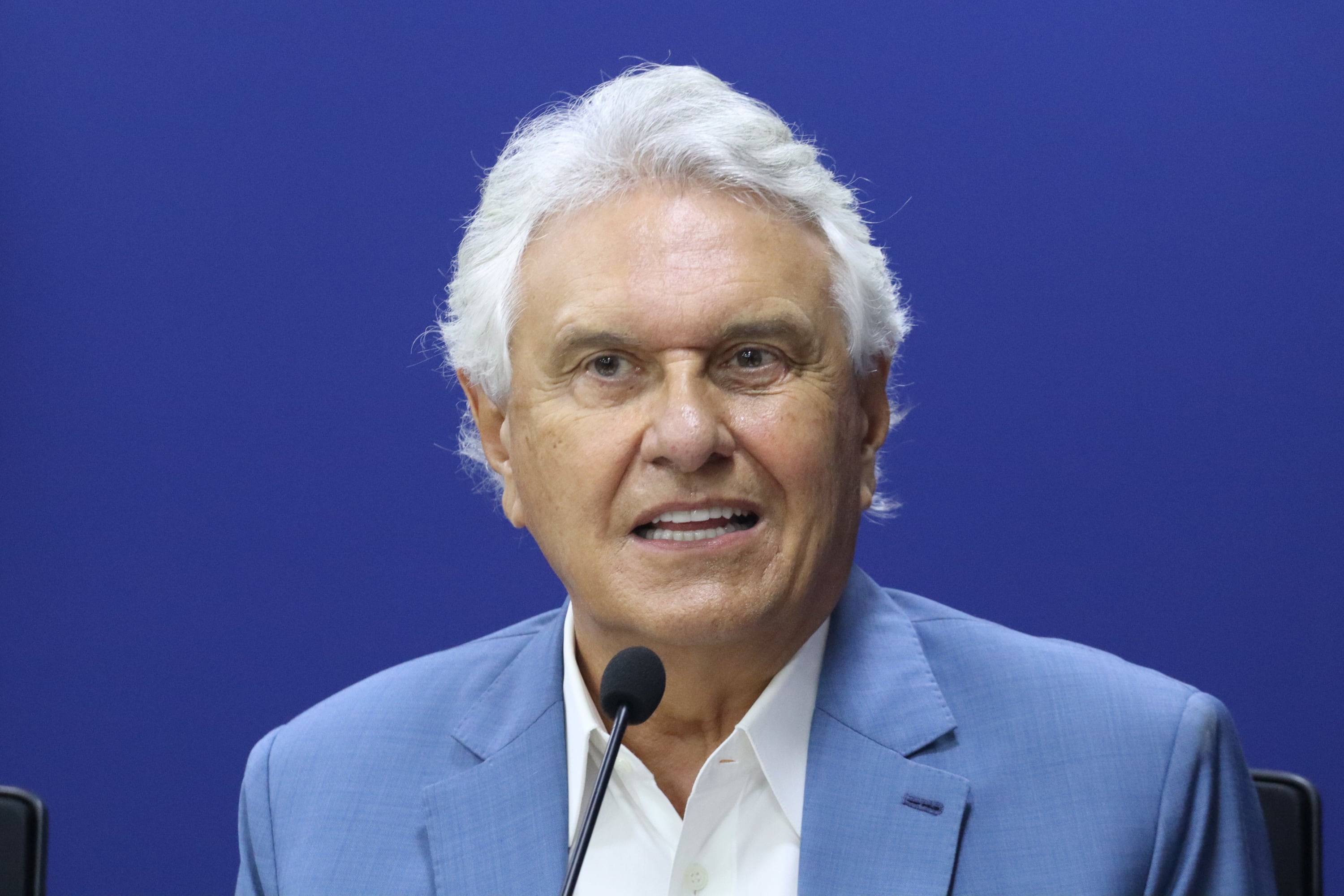 O governador Ronaldo Caiado, de Goiás, que assinou com o governo americano