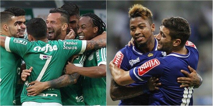 Palmeiras e Cruzeiro fazem um dos duelos mais equilibrados das oitavas de final, com ida em São Paulo, no Allianz Parque, e volta em Belo Horizonte, no Mineirão