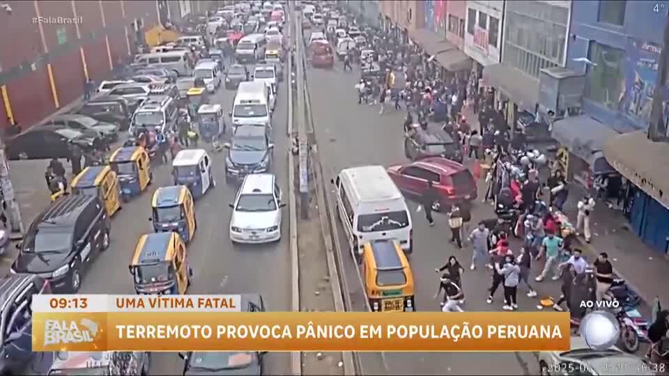 Terremoto no Peru deixa um morto e provoca pânico entre moradores