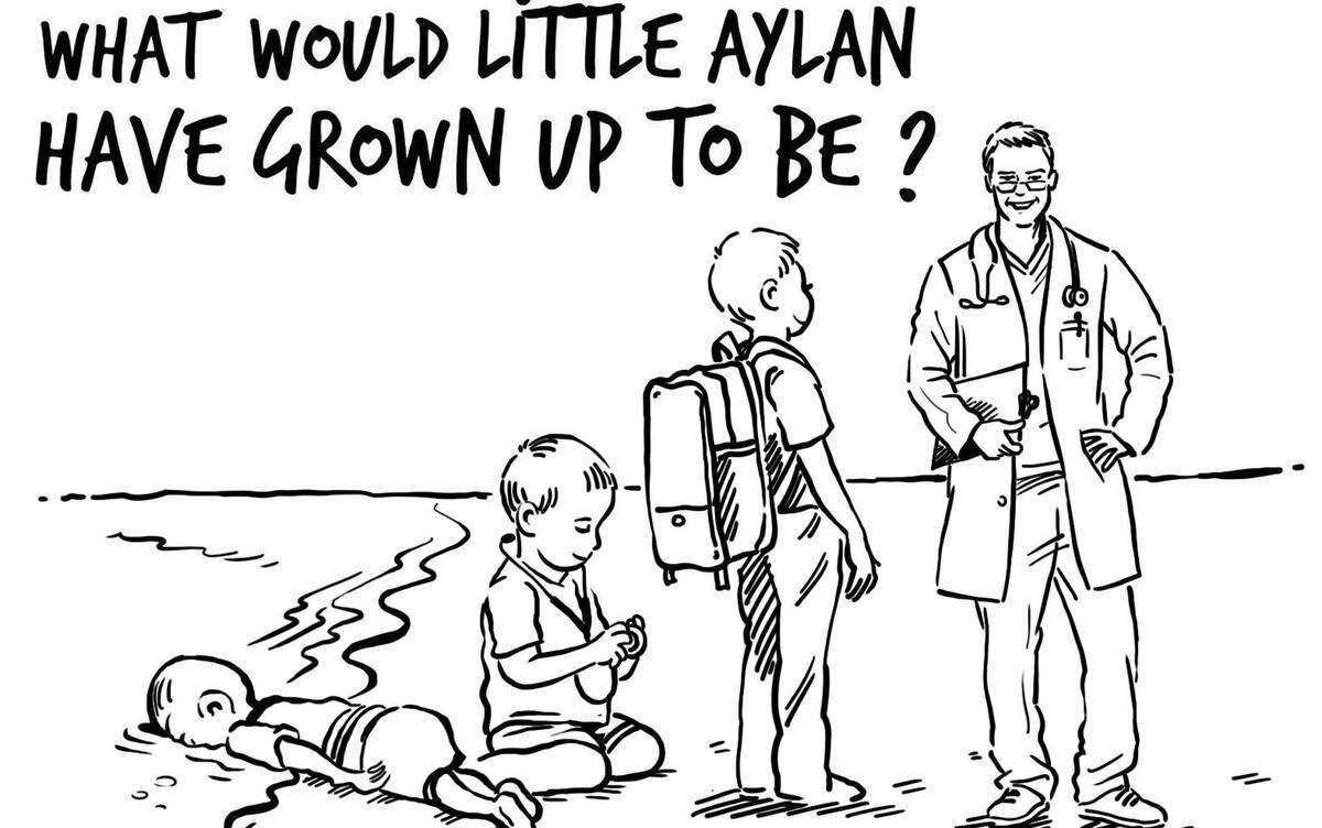 Na reposta, o menino poderia se tornar um médico