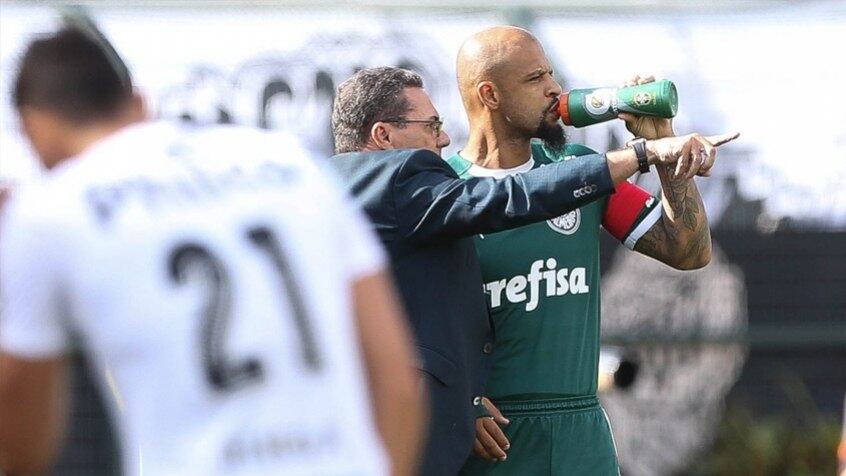 O técnico Luxemburgo saiu em defesa de Felipe Melo