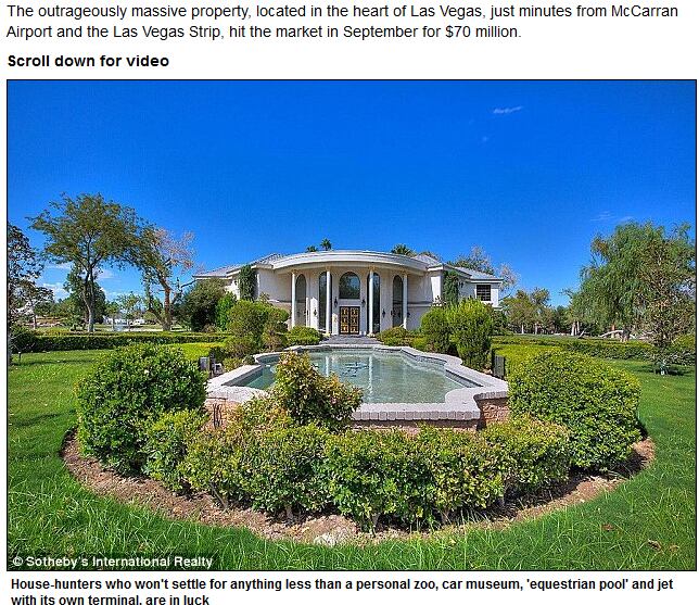 Com preço reduzido para "apenas" R$ 107,51 milhões (US$ 48 milhões), essa mansão construída em 1952 promete muito luxo e conforto ao endinheirado que a comprar  