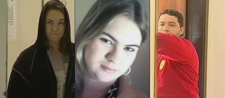 Jéssica (no centro) foi morta pelo marido que queria ficar com a sogra
