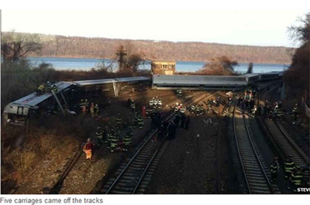 A Autoridade de Transporte Metropolitano da cidade confirmou que a linha
de trem entre a Grande Central e Croton Harmon está suspensa.
Veja a matéria completa
