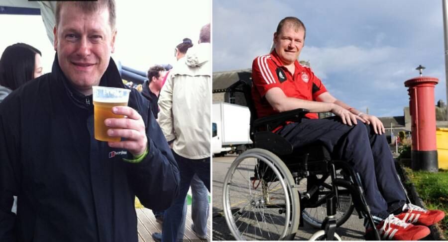 Derek Ledingham, de 41 anos, ficou paralisado do pescoço
para baixo após pegar uma gripe comum. O escocês teve que lutar por sua vida
durante sete meses depois de desenvolver uma doença rara ― desencadeada por
causa do vírus da gripe ― chamada Guillain-Barre. As informações são do site
DailyMail