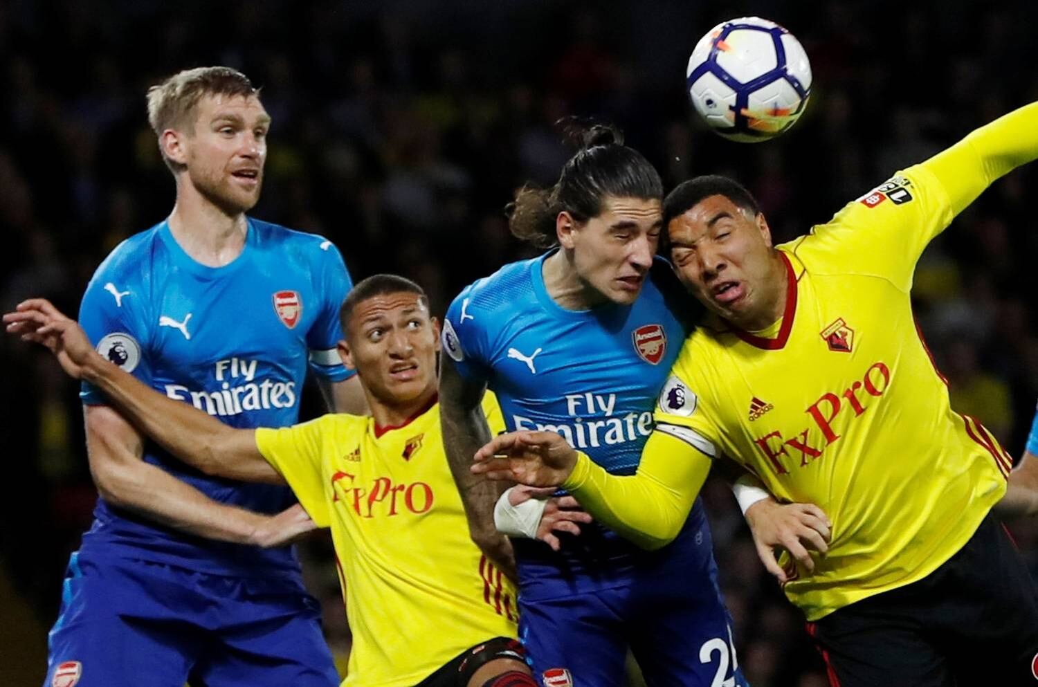 O Watford, do atacante Richarlison, aplicou uma virada para cima do Arsenal