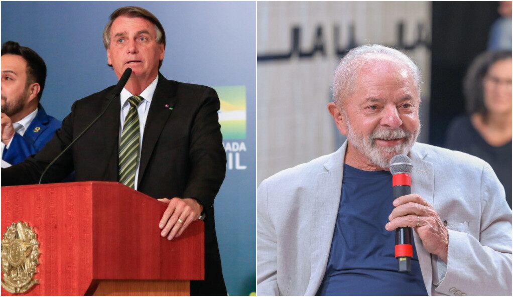 O presidente Jair Bolsonaro e o ex-presidente Luiz Inácio Lula da Silva