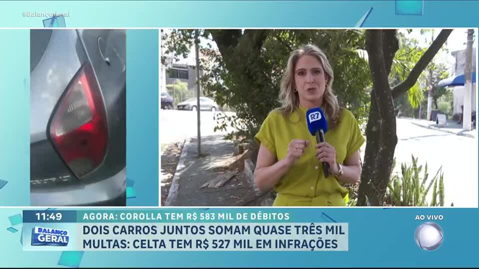 Dois carros viralizam após acumular mais de R$ 1 milhão em infrações de trânsito