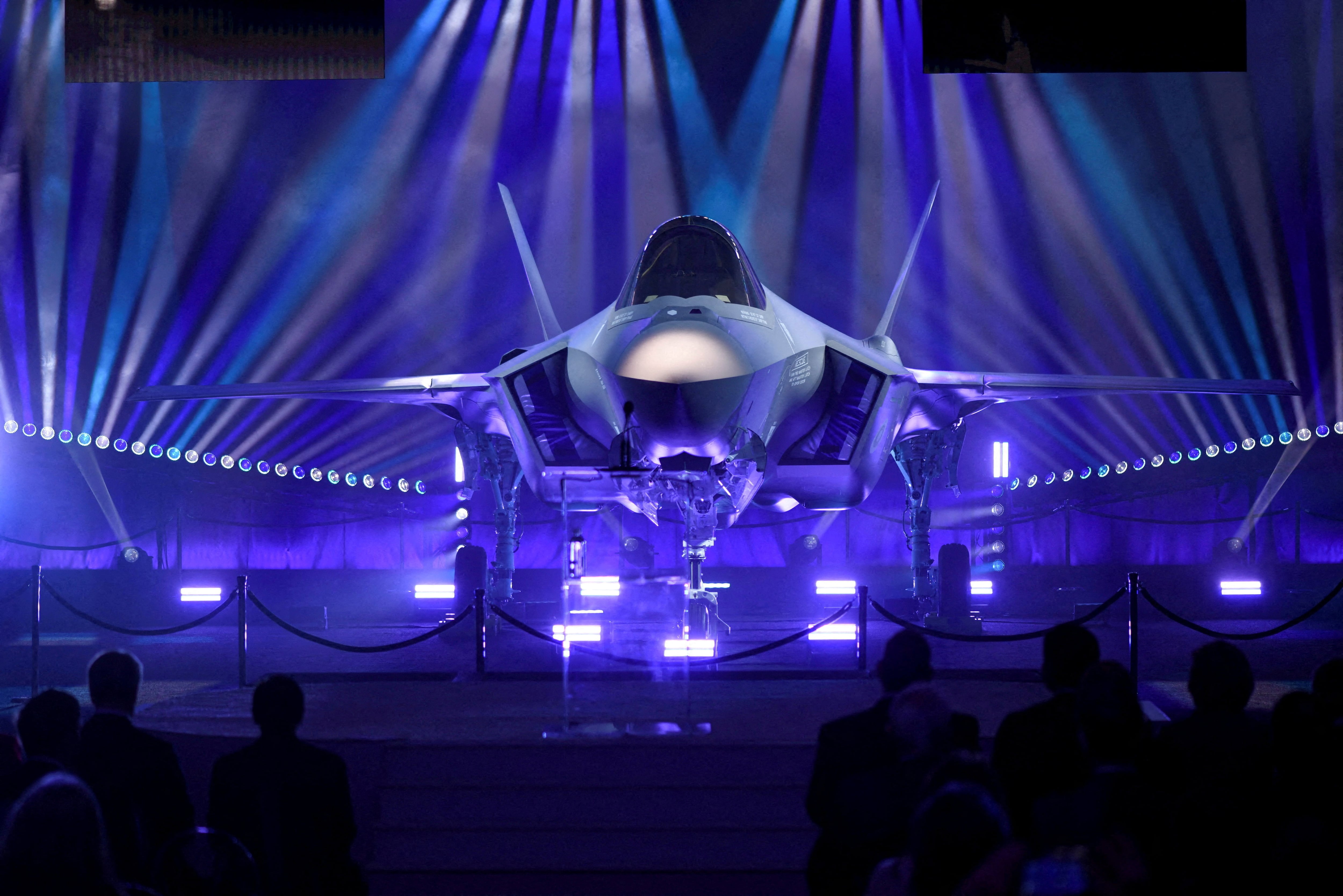 Cerimônia de apresentação dos caças F-35 encomendados pela Finlândia nas instalações da Lockheed Martin Aeronautics