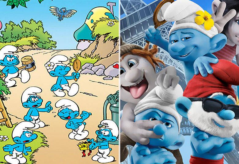 Os Smurfs também ganharam uma animação em 3D, cheia de novas tecnologias
