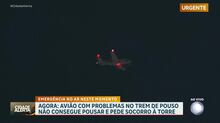 Avião não consegue pousar em São Paulo após problemas no trem de pouso