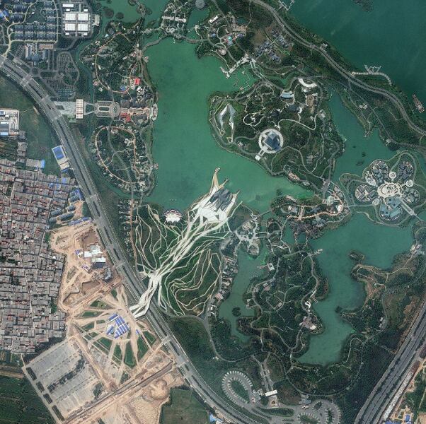 O parque de Shiyuan, em Xian, na China