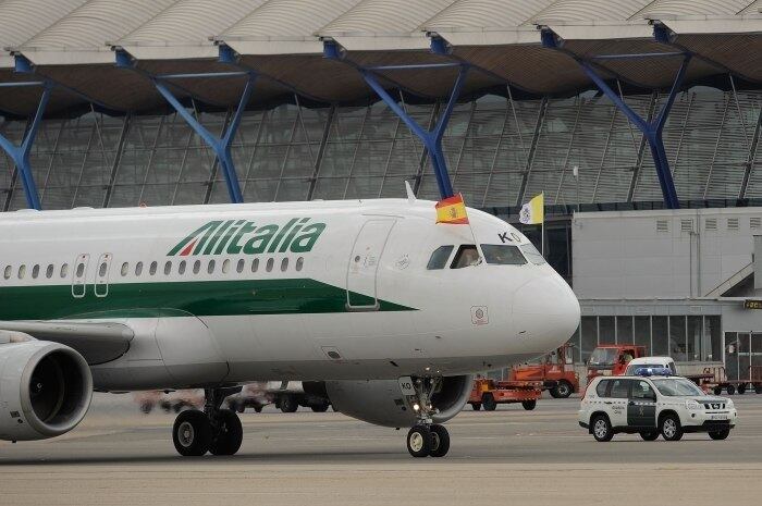 A Alitalia cancelou 60% dos voos nacionais e internacionais