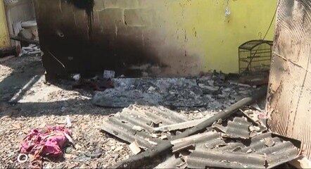 Incêndio destruiu casa em Mata de São João