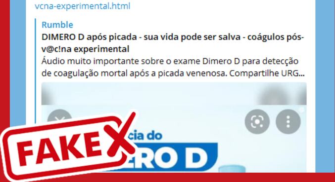 É fake que vacinados precisam fazer exame de sangue especial