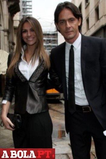 A gata já namorou ninguém menos que o ex-jogador e atacante Filippo Inzaghi
