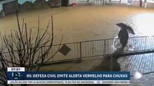 Defesa Civil emite alerta vermelho para chuvas no Rio Grande do Sul