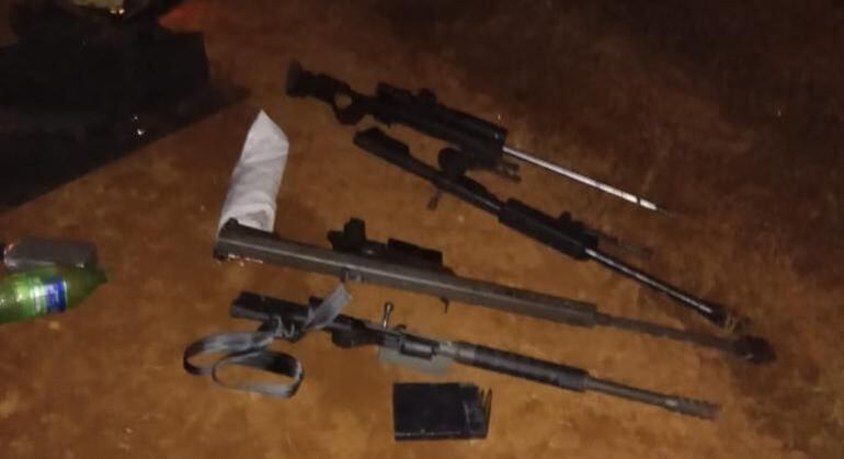 Polícia apreendeu armamento pesado usado por grupo criminoso em assalto