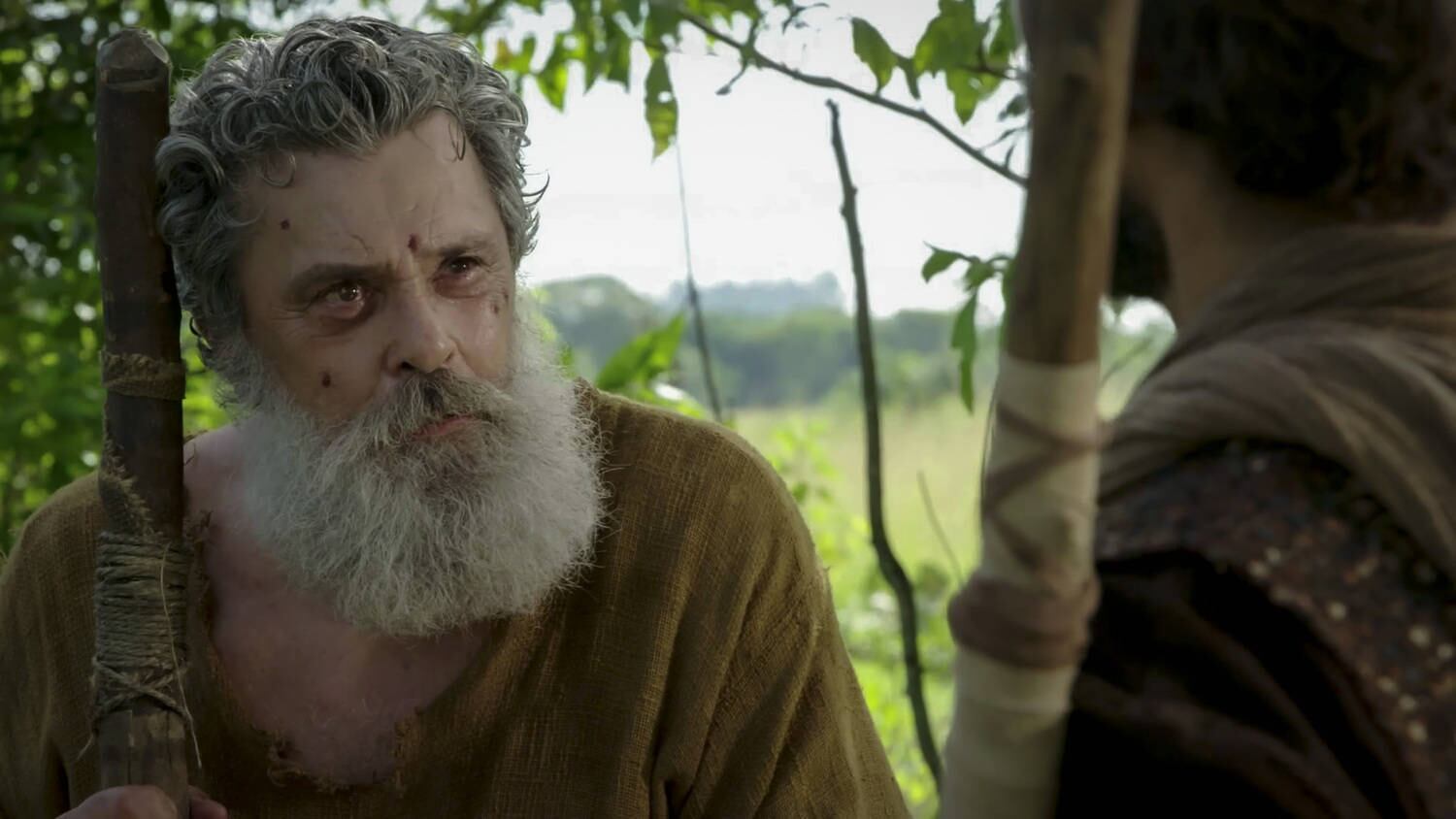 Raymundo de Souza em cena como Nordick, na superprodução Gênesis