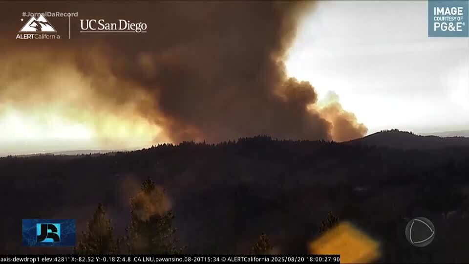 Minuto JR Mundo: Mais de mil bombeiros trabalham para conter um incêndio florestal na Califórnia