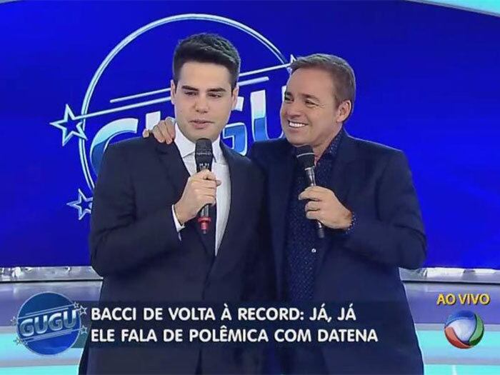 Sua primeira aparição no Gugu foi no dia 31 de março deste ano, quando retornou à Rede Record 

+ Quer assistir às íntegras do programa Gugu? Acesse R7 Play e veja quando e onde quiser!