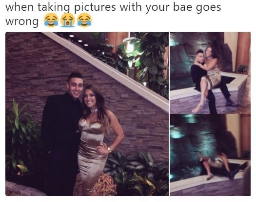 Na alegria, na tristeza e nas fontes por aí

Veja também: As fotos mais bizarras de casais da internet!